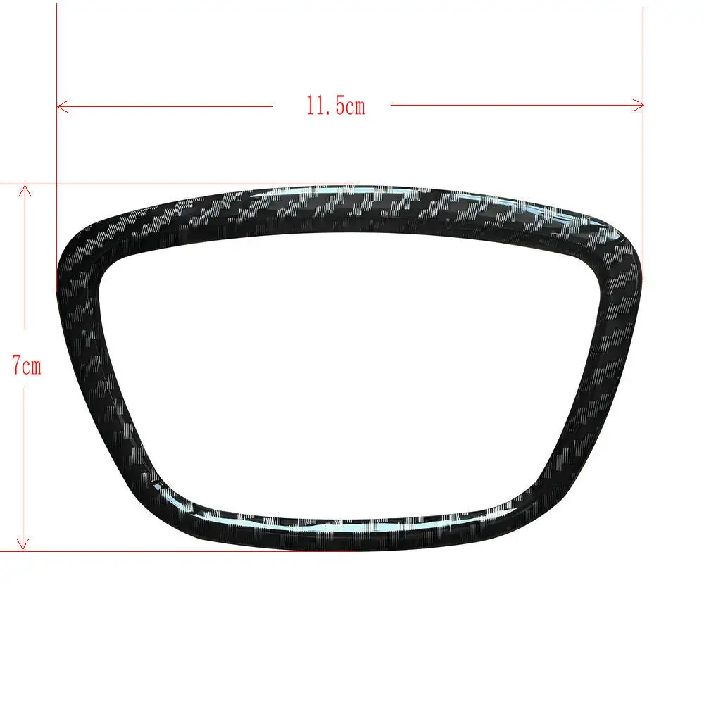 اكسسوارات السيارات لأودي A3 A4L A7 A6L A8 Q3 Q5 Q7 ABS السيارات عجلة القيادة مركز لوحة إطار الشعار دائرة ملصق غطاء الكسوة #5