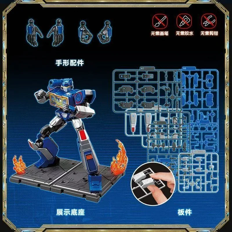 BLOKEES Classe Classica Transformers LED Building Blocks Soundwave Shockwave Ironhide Action Robot Modello Assemblato Giocattoli Regali per Bambini