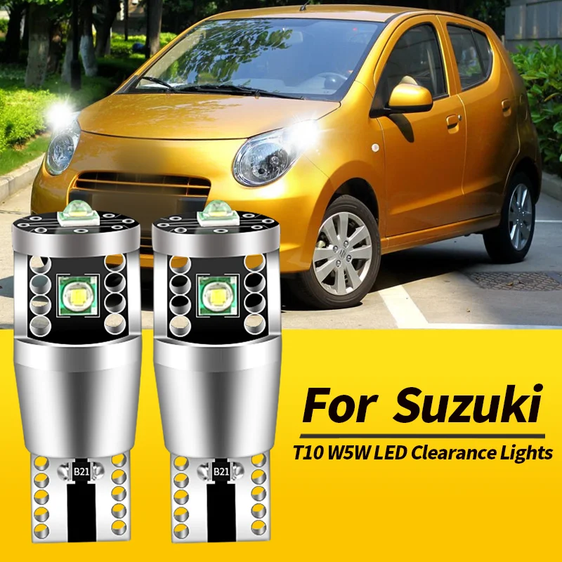 2PCS T10 W5W LED Clearance Lights Canbus For Suzuki Alto 1994-2008 Baleno 95-16 Celerio 14-up Grand Vitara 98-16 Car Accessories