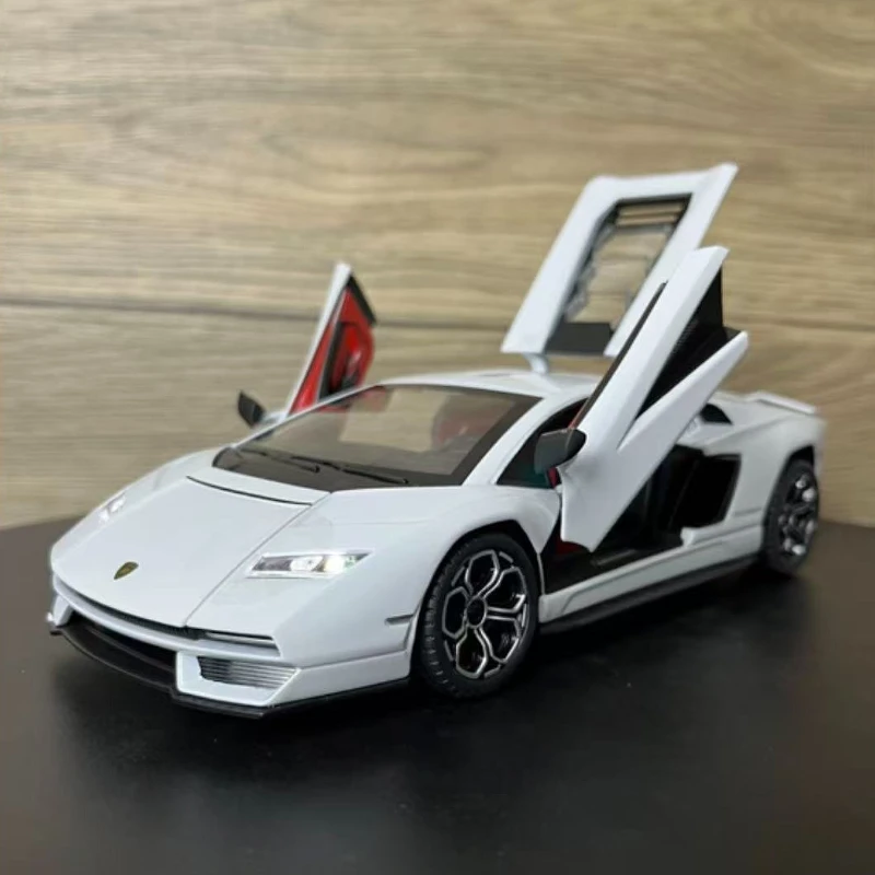 

1:24 Lamborghini Countach LPI 800-4 Alloy Car Model Diecast Car Sound Light Car Lovers Collection Kids Birthday Gift Metal Toys