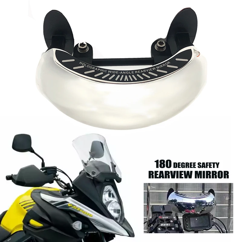 For Suzuki DL650 DL1000 V-STORM For Benelli TRK502 Motorcycle Accessories Universal Windscreen 180+ Degree Blind Spot Mirror