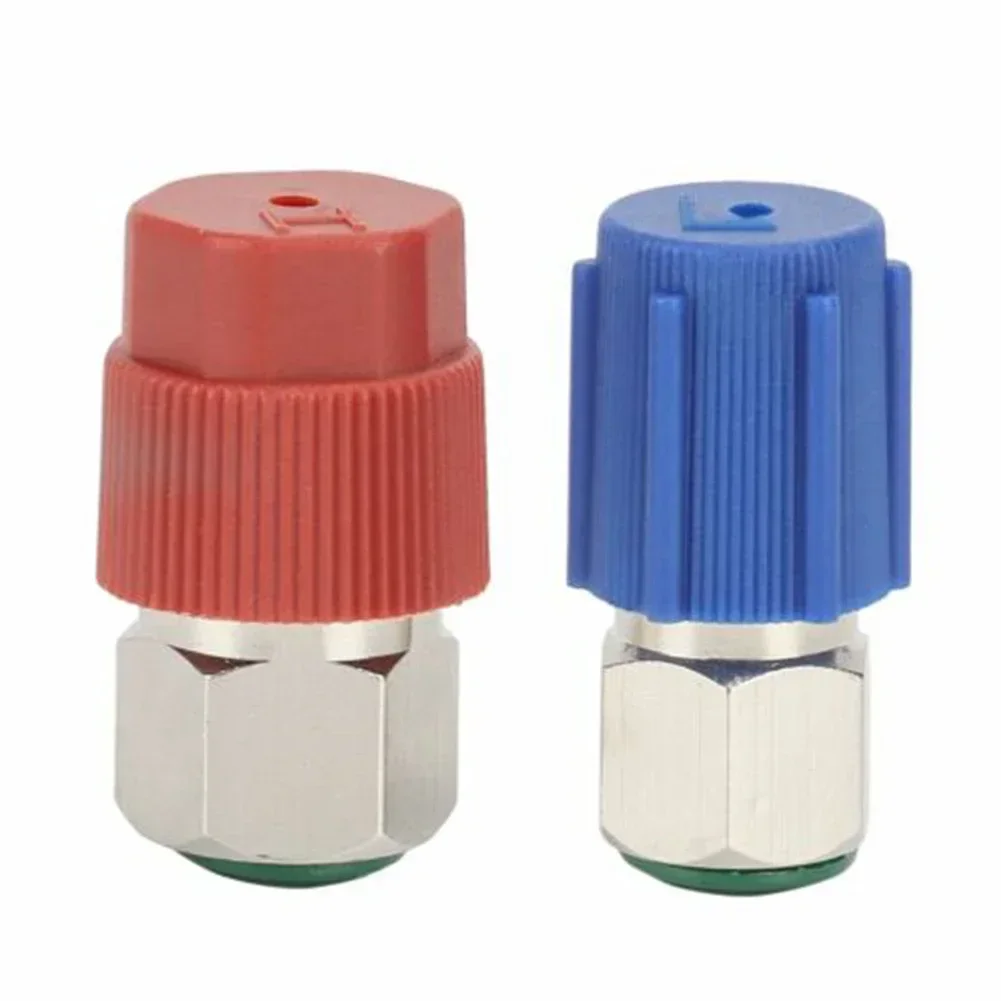 

With Valves Onversion Adapter Set Strong Seal 3.7*2*2cm /1.5*0.8*0.8in R12 To R134A Retrofit AC System Brand New