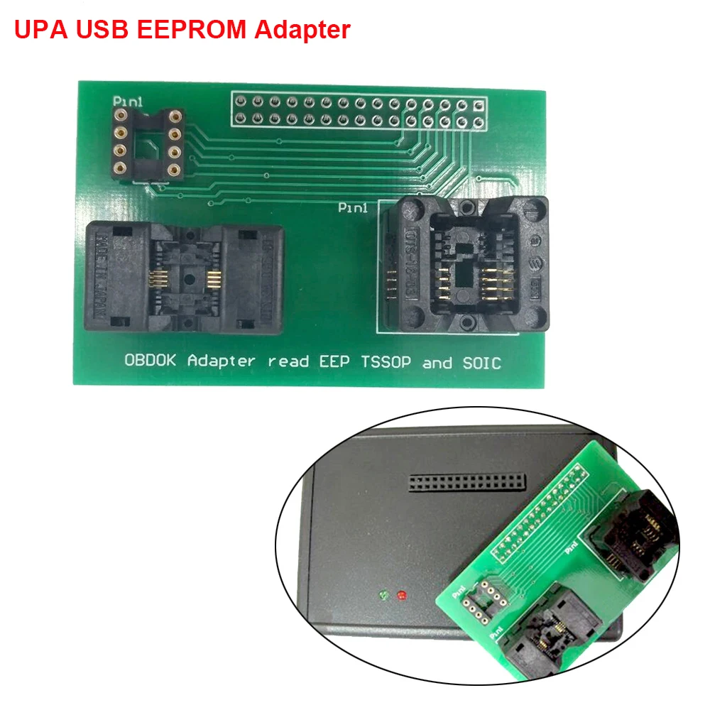 New Original UPA USB Programmer EEPROM Adapter Read EEP TSSOP and SOIC  Not Read Eprom M35080  93Cxx 93Sxx