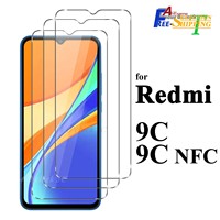 For Redmi 9C NFC Xiaomi Tempered Glass Screen Protector Crystal Mica 9H Protective HD Clear Transparent Anti Scratch