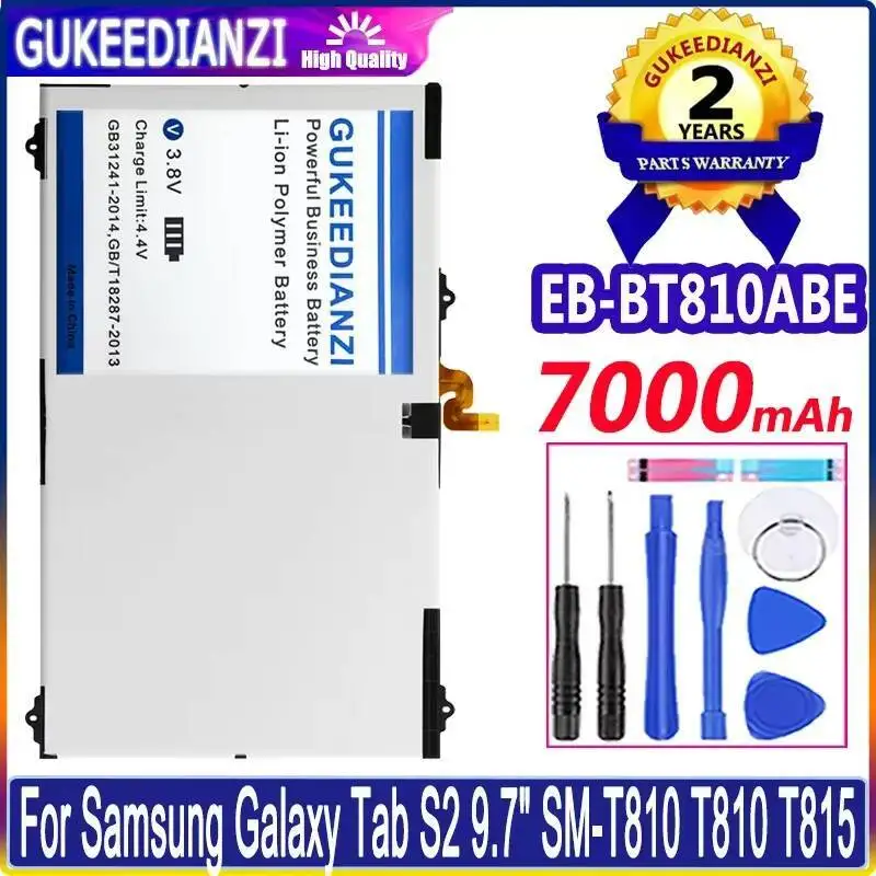 

Аккумулятор для планшета емкостью 7000 мАч EB-BT810ABE для Samsung Galaxy Tab S2 9,7 дюйма SM-T810 T810 T815, легкий вес