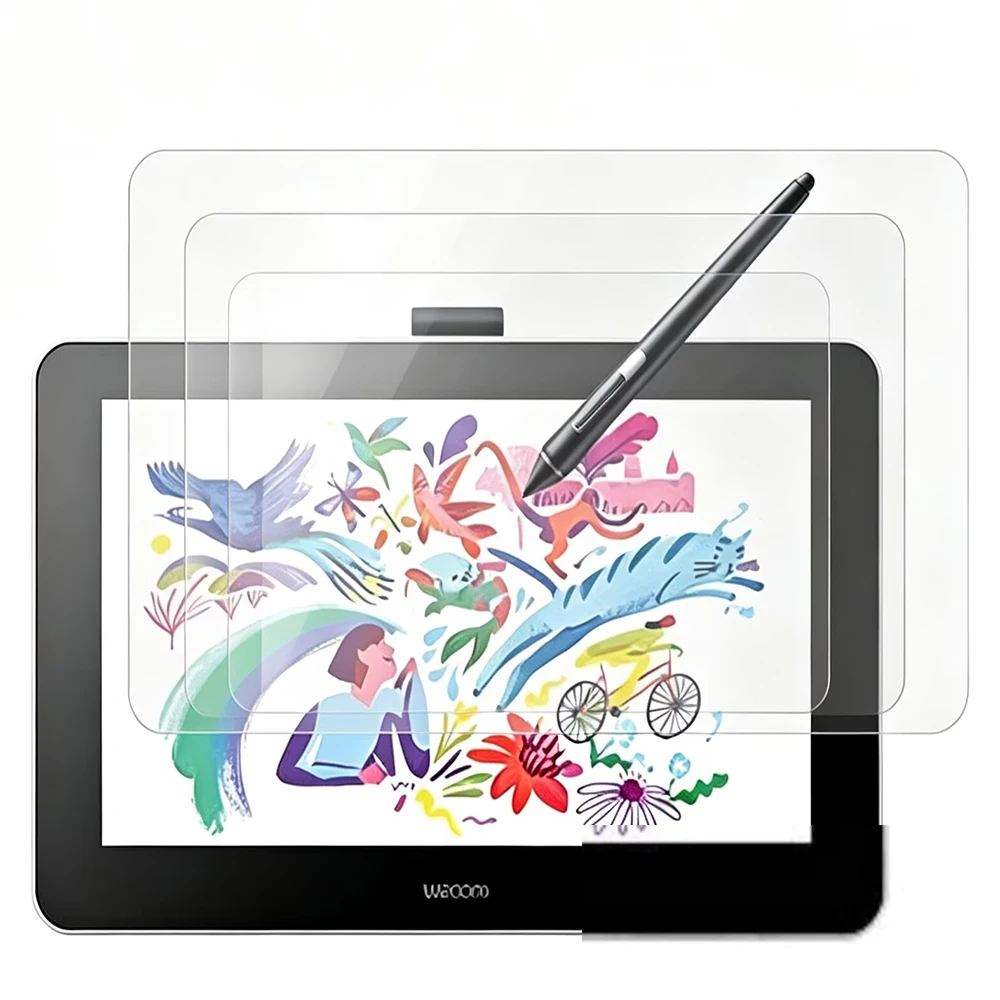 2 PCS PET Clear Soft  Hydrogel Protective Film Screen Protector Cover for Wacom ONE DTC133W0A 13.3