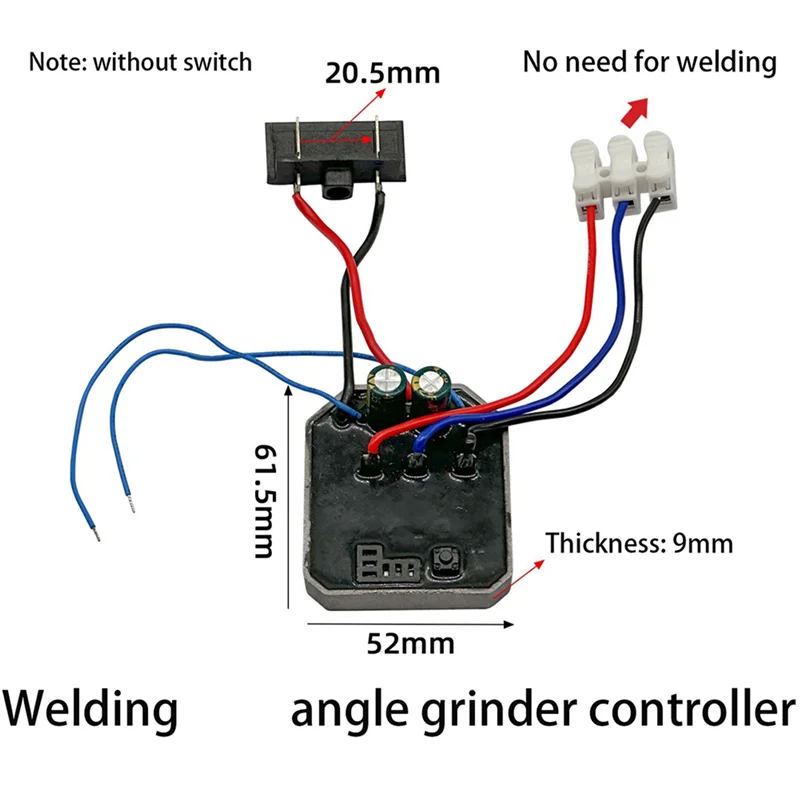 

【New-Sale】2X Brushless Lithium Electric Angle Grinder Controller Board Angle Grinder Driver Board For Dayi Electric Tool