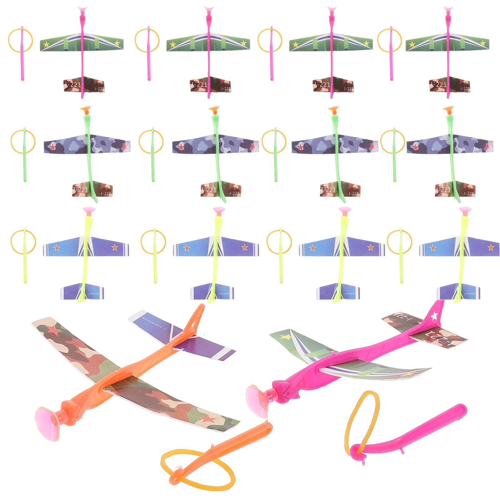 

30pcs Catapult Foam DIY Mini Planes Kids Outdoor Party Games Throwing Aircraft Toy Plane Plaything Safe PP Material Hand Eye