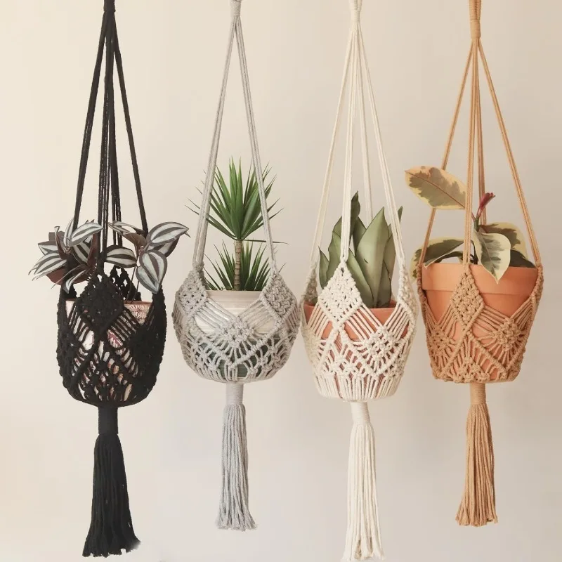 

Pure Handmade Cotton Rope Tassel Woven Tapestry Bohemian Wall Accessories Kids Room Decoration Home Decor Craft Nordic Ornaments