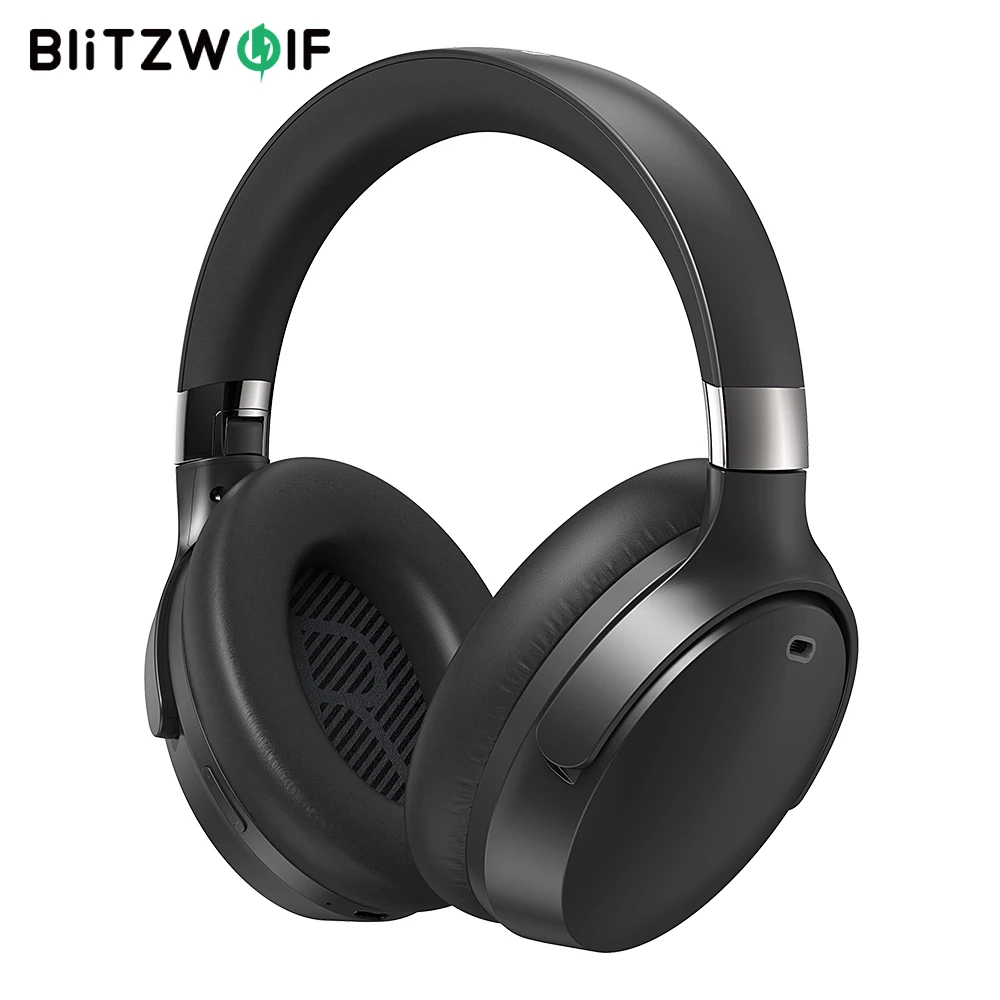 

BlitzWolf BW-HP5 Lite bluetooth Headset ANC Headphone Dual Active Noise Canceling Dual Drivers 1000mAh AAC Wireless Headphone