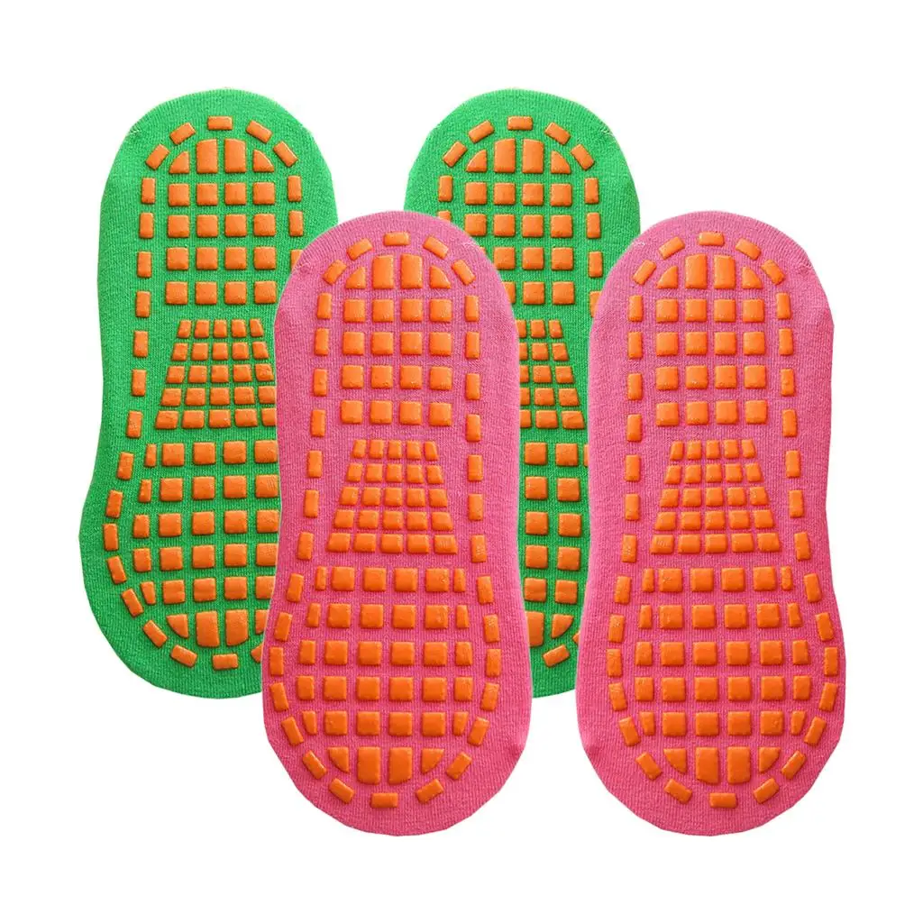 جوارب يوجا مضادة للانزلاق للبالغين مصنوعة من القطن غير قابلة للانزلاق بلون سادة وإكسسوارات اللياقة البدنية على الأرض للنساء #4