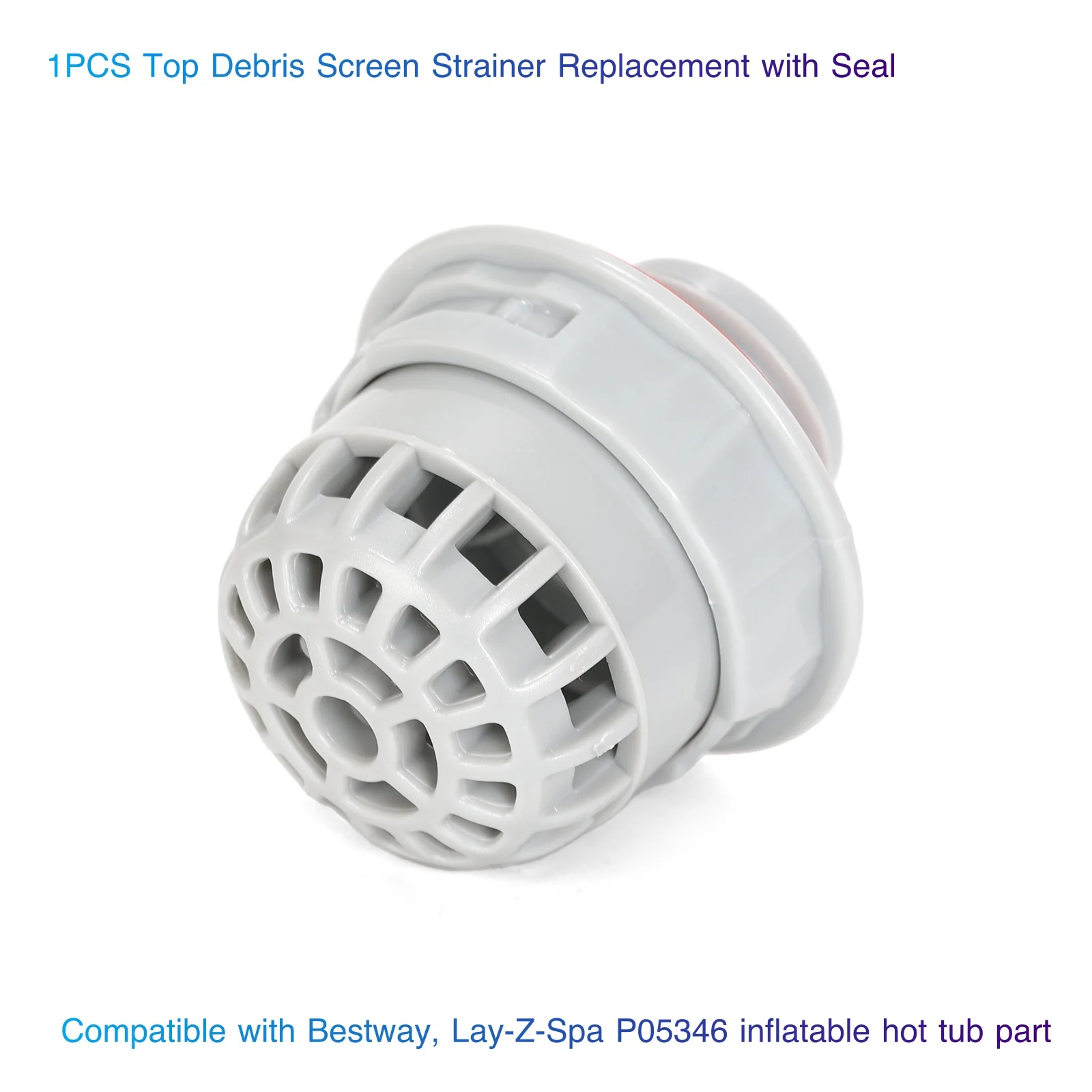 

1PCS Top Debris Screen Strainer Replacement with Seal Compatible with Bestway, Lay-Z-Spa P05346 inflatable hot tub part