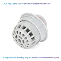 1PCS Top Debris Screen Strainer Replacement with Seal Compatible with Bestway, Lay-Z-Spa P05346 inflatable hot tub part