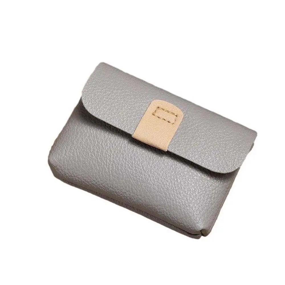 Einfarbig Kurze Geldbörse Wasserdicht Koreanischen Stil Kleine Leder Brieftasche Handtasche Lagerung Tasche ID Kreditkarte Halter Weibliche/Männlich