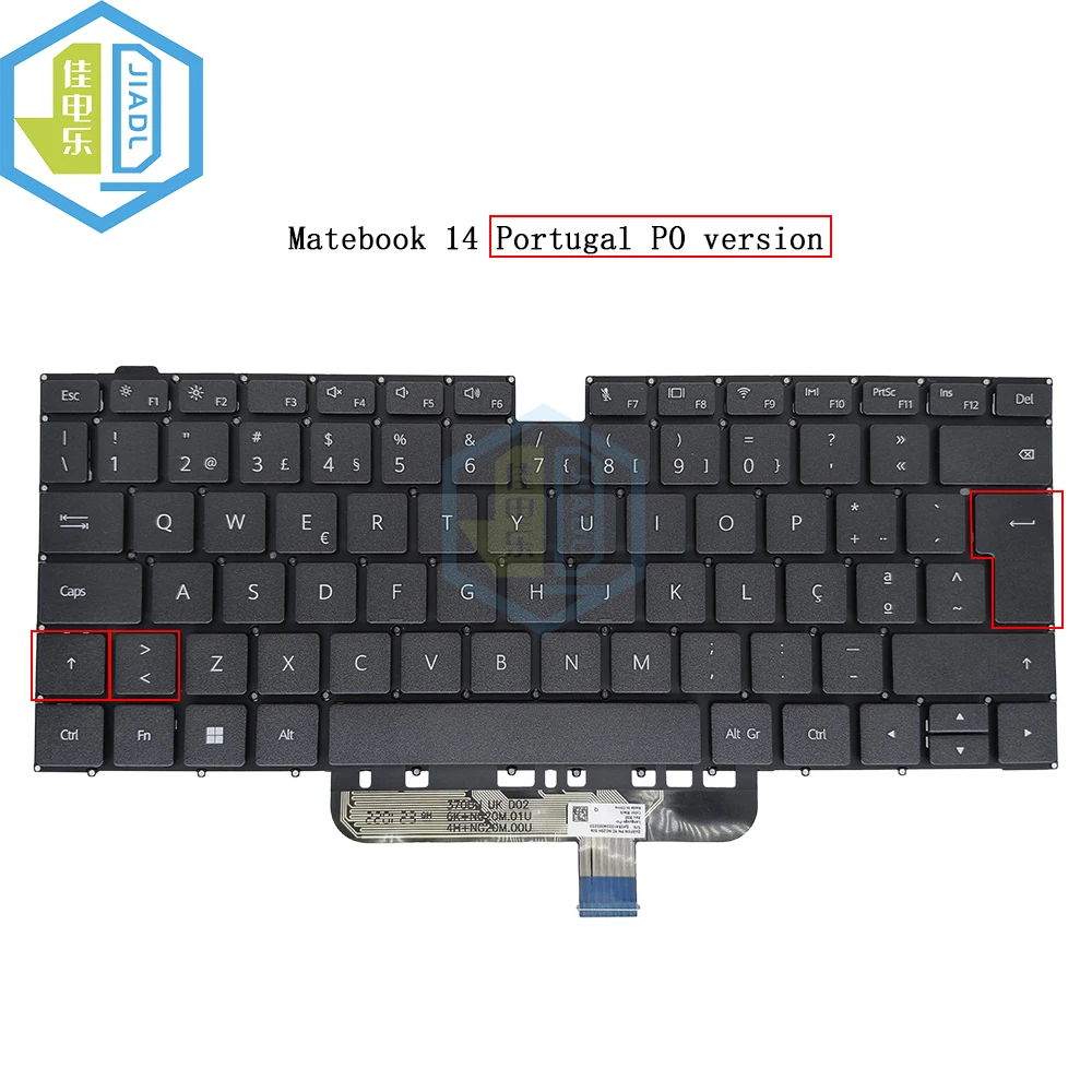 

US TR PO SP UK Keyboard For Huawei MateBook D14 D15 D 14 KLW-W09 W19 BOHL-WFP9 BOB-WAE9P BOH-WAQ9R without backlight Keyboards