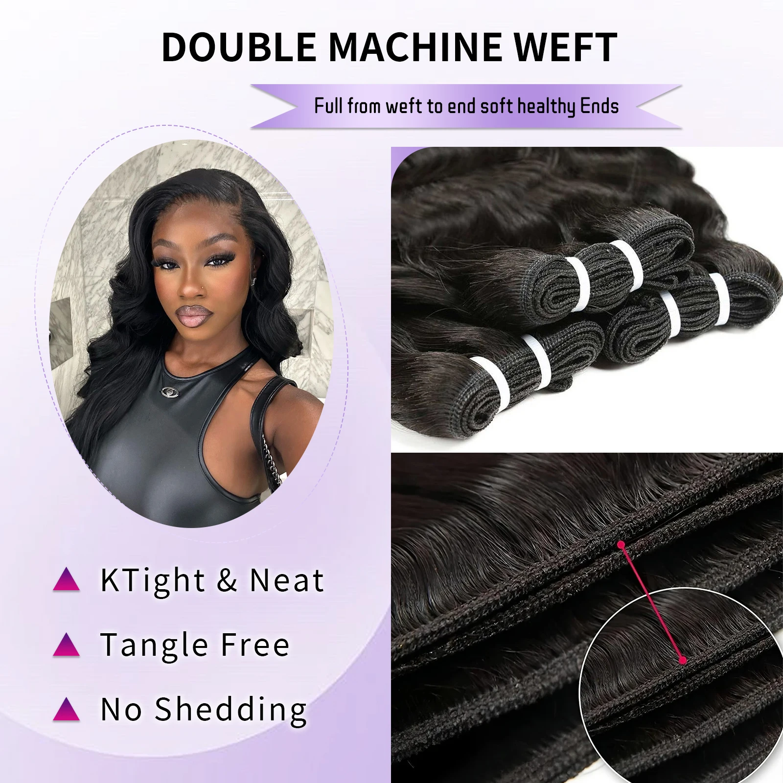 28 30 Inch Body Wave Human Hair Bundles 16A Black Color Virgin Remy Raw Hair Extensions Double Weft Human Hair Bundles 100% Human Hair