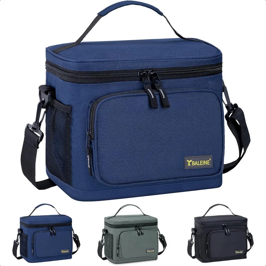 

Insulated Lunch Bag for Men Women 15 Can Leakproof Cooler Bag with Adjustable Shoulder Strap for Work Picnic Lunch Box for Wome