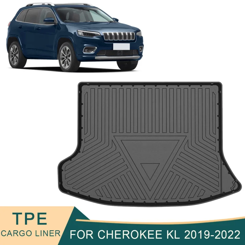 

For Jeep cherries KL 5 2019-2022 car cargo liner all-weather TPE non-slip trunk mats waterproof tray trunk mats accessories