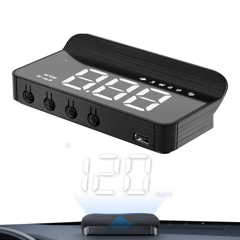 Computer per auto a bordo Hud olografico LED Heads Up Display Strumento diagnostico OBD2 Tachimetro digitale Allarme Display HUD per auto