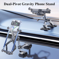 Hipacool Universal Car Phone Holder Stand Dashboard Arch Bridge Base Stable Angle Adjustable for 4.7-7.2 inch iPhone Samsung