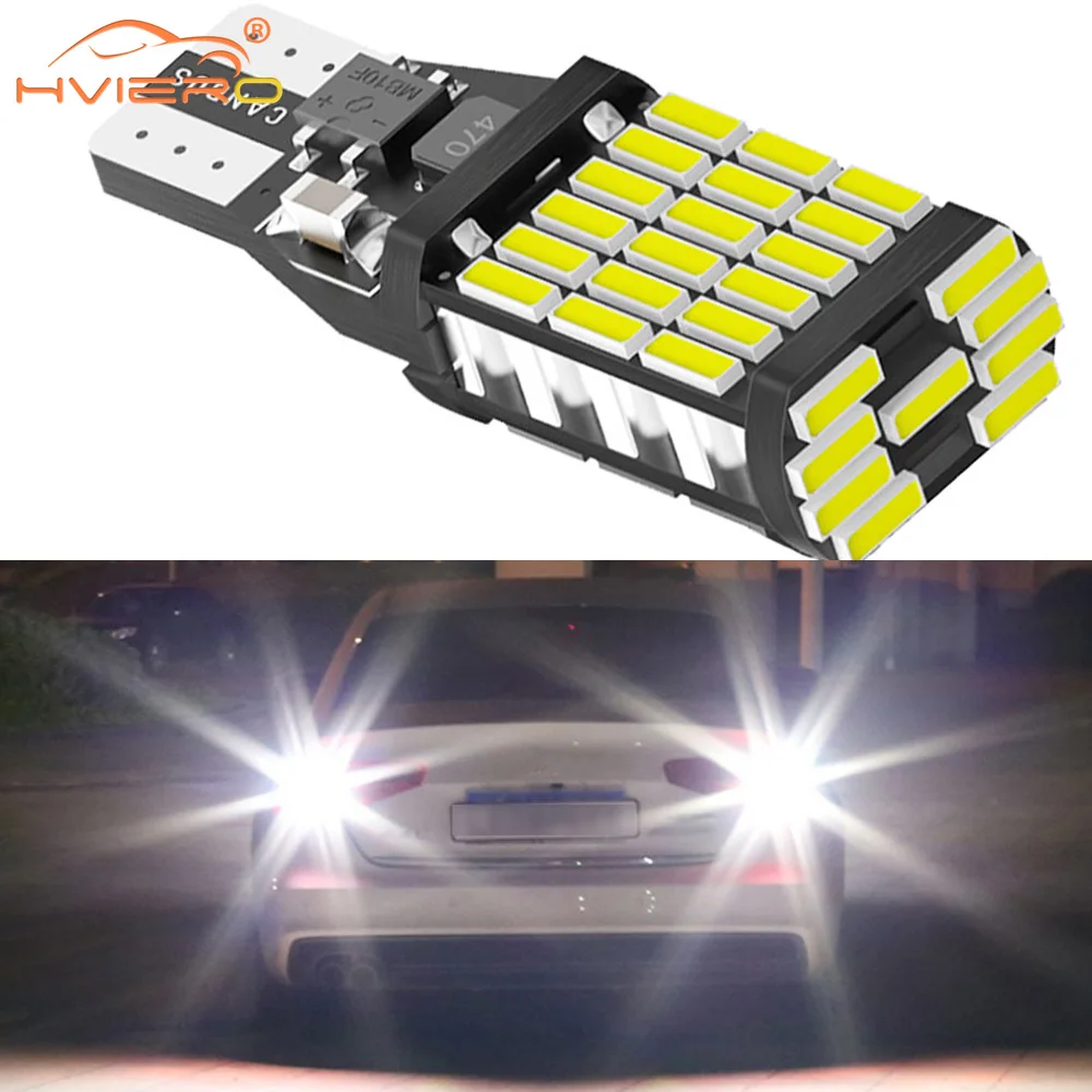 

Car LED T15 W16W Trunk Lamp CANBUS Brake Light Turn Signal 4014 30/45SMD Rogue Reversing Lights Auto Reading Lighting Width Bulb