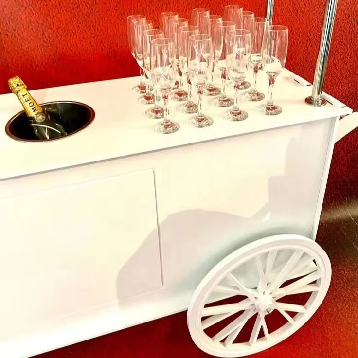 

New design outdoor dining car mobile wooden shop coffee ice cream wine snack milk tea commercial