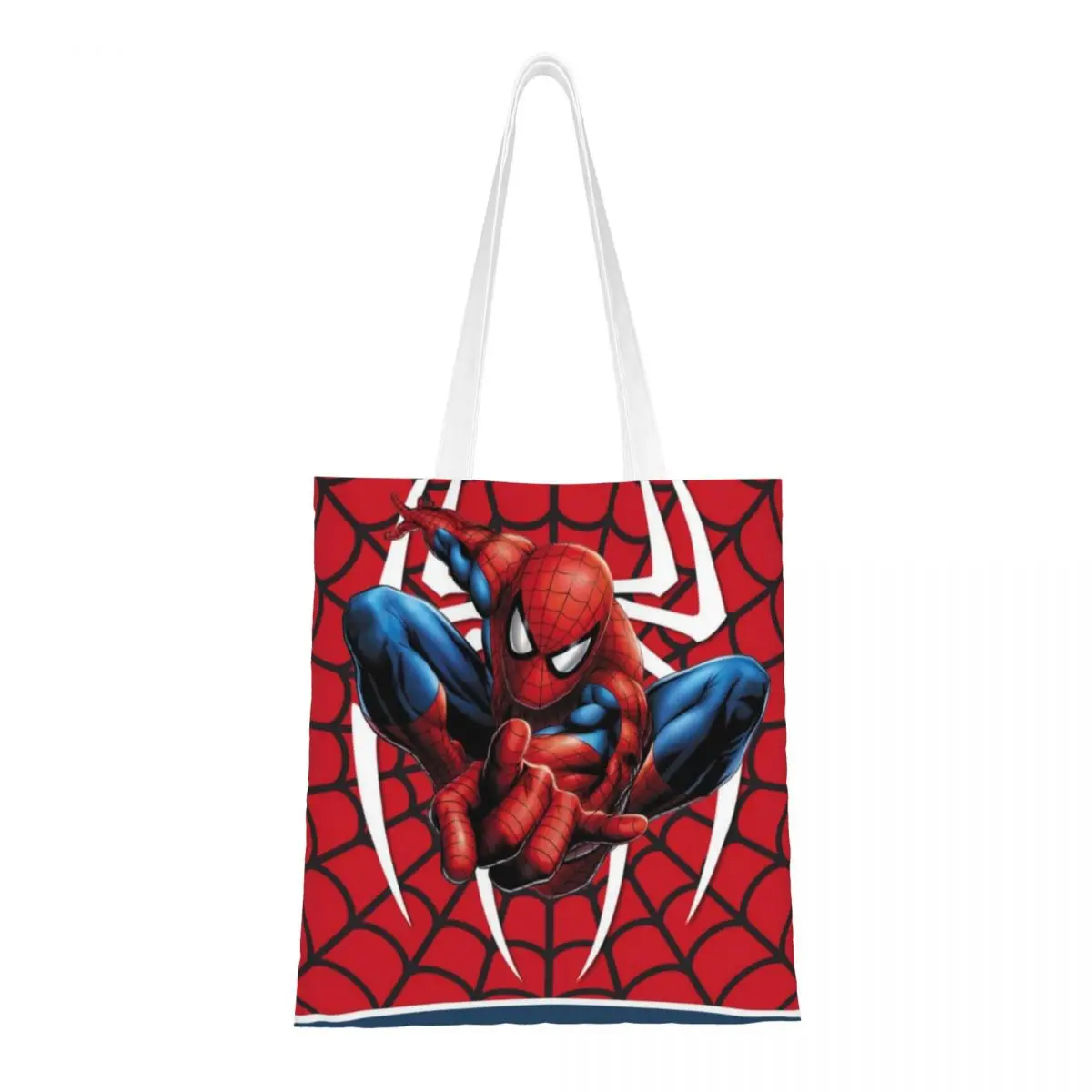 

Сумка-тоут паука для продуктов на заказ, Женская тканевая Сумочка для покупок через плечо, вместительная сумка