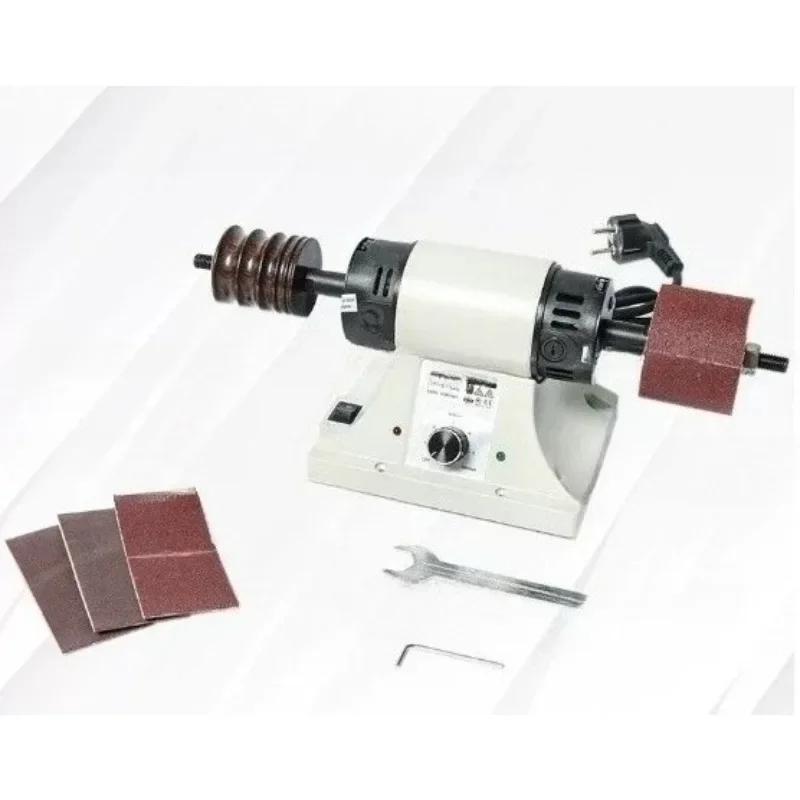 Manual Leather Edge Polishing Tool, Small Grinding Wheel Sander For Vegetable Tanned Leather Side Finishing & Buffing