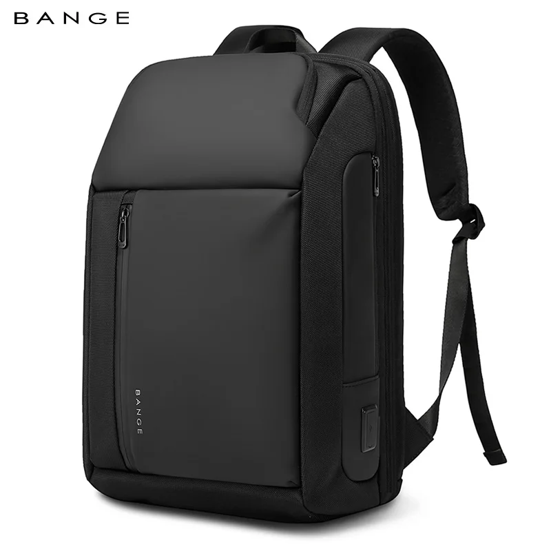 

Водонепроницаемый мужской рюкзак BANGE, многофункциональный, подходит для ноутбука с диагональю 15,6 дюйма, многослойные карманы, школьный рюкзак с USB-зарядкой