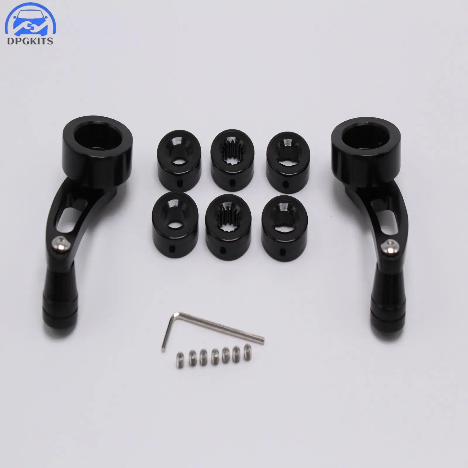 

DPGKITS 1 комплект, черная алюминиевая заготовка, 3-дюймовая оконная рукоятка, комплект для Chevy Ford Chrysler Mustangs Camaros, дропшиппинг