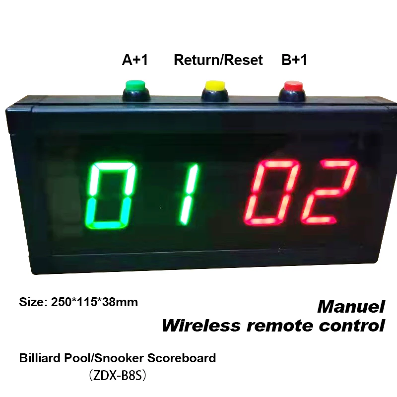 

Digital Number Billiard Pool Sport Game Wireless Electronic Scoreboard