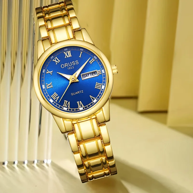 Orologio da donna unico Blue trend fashion everything splendido doppio calendario elegante orologio da donna casual