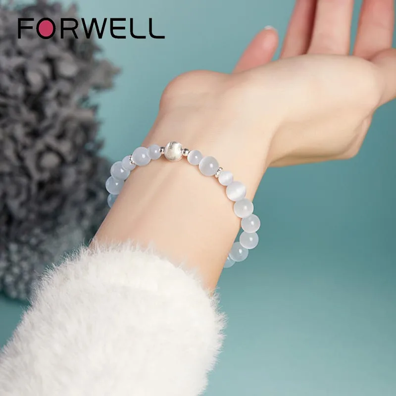 Natural Cat's Eye Diy Bracelet Personalized Exquisite Elegant Sexy Young Girls Fashion Jewelry Best Selling Holiday Gift