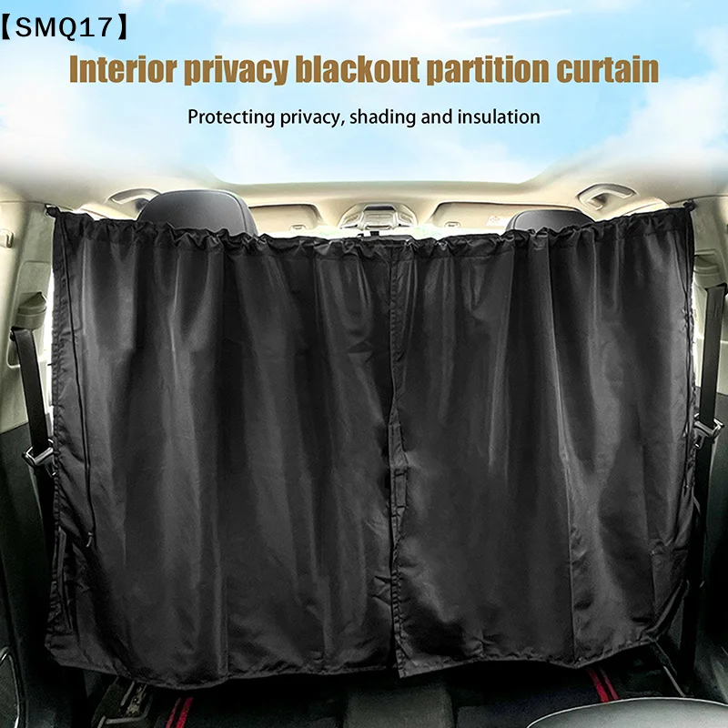 2Pcs/Set 140*80CM Sun Shade Privacy Curtain Taxi Car Isolation Curtain Partition Side Window Sunshade UV Protection Curtain【SMQ】