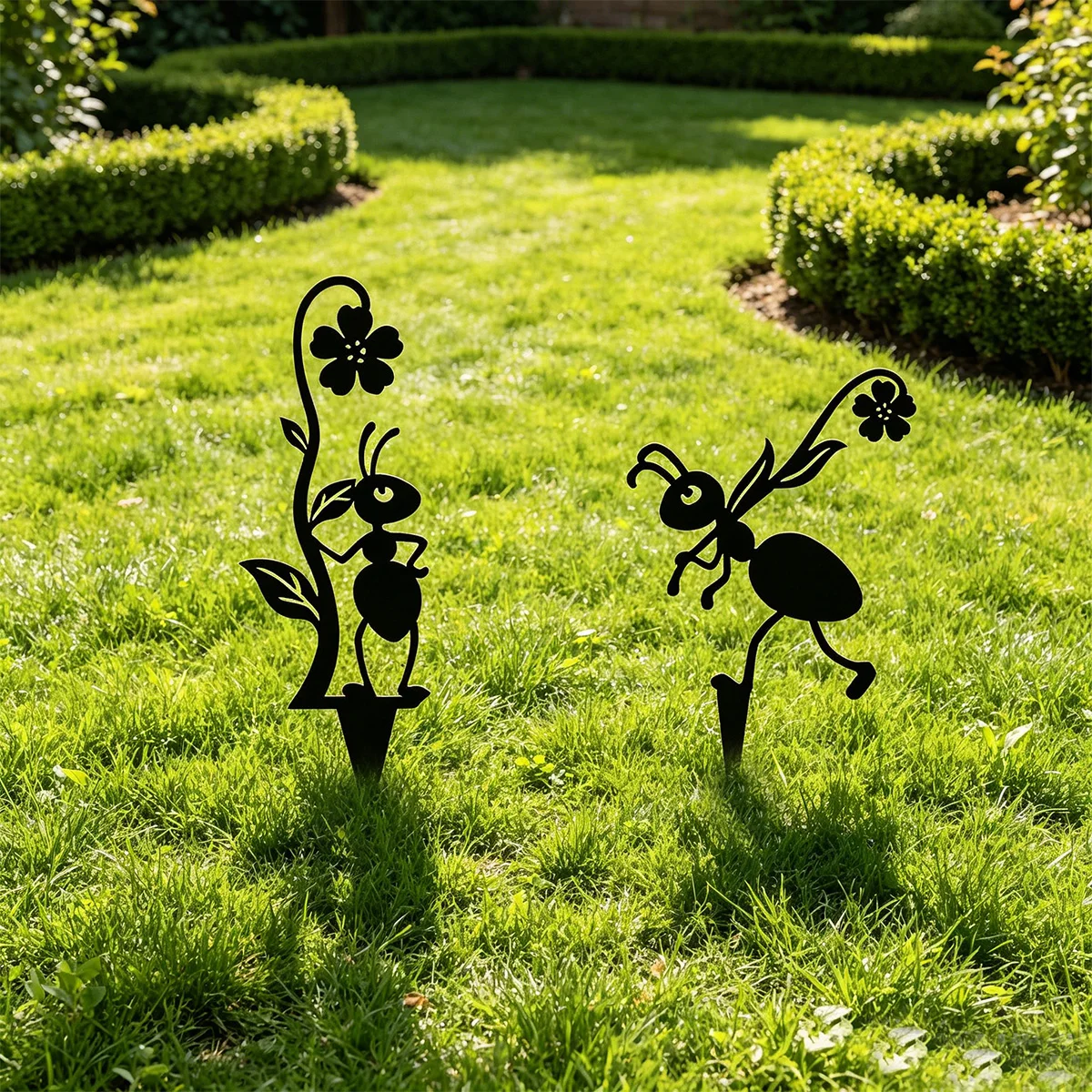 1Pc Iron Garden Decorative Stake, Decorative Metal Ant, Outdoor Decoration, Animal Theme, Yard Art, Garden Decoration