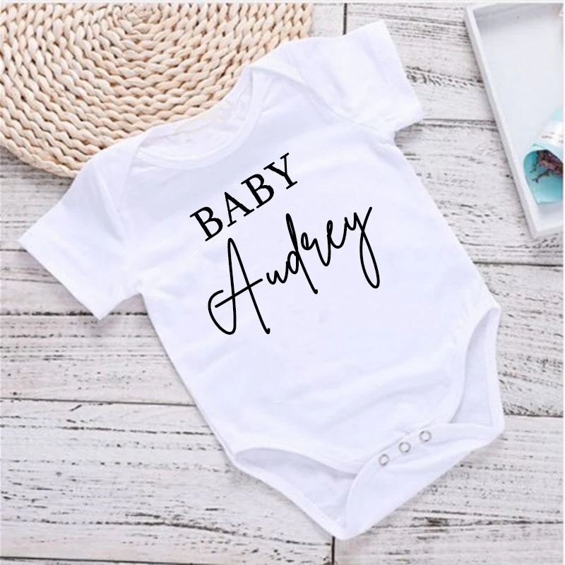 Body de bebé con nombre personalizado, ropa bonita para recién nacido, mono de manga corta de verano para niños pequeños, regalo de ducha infantil