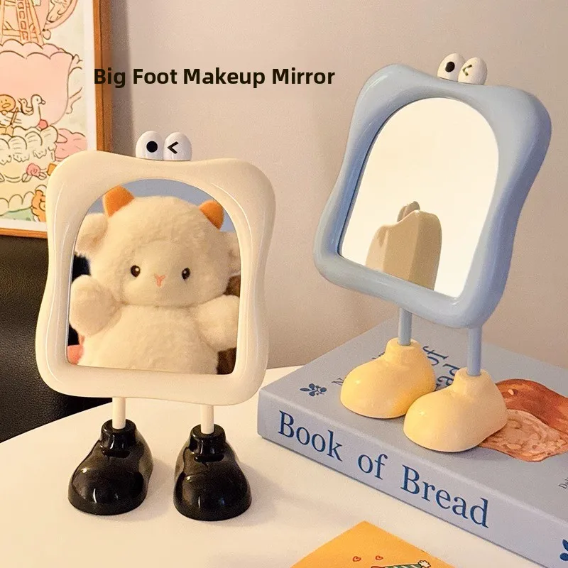 กระจกพกพาแบบตั้งโต๊ะ ดีไซน์น่ารัก ความคมชัดสูง เหมาะสำหรับนักเรียน ใช้ในสำนักงาน สร้างสรรค์ บำบัดอารมณ์ รุ่น Sle PISSA