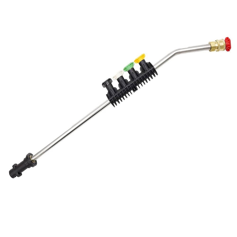 B69C High Pressure Washer Wand Extension Power Spray With 5 Nozzles For Karcher, Spray Wand Jet Wash Car Patio And Adaptor