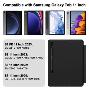 Magic Keyboard untuk Samsung Galaxy Tab S7 Plus S8 S9 + FE 11 Trackpad dengan Lampu Latar 12,4 Inci Sudut Dapat Disesuaikan Mengambang dengan Dudukan Pena 10 keypad numerik penjualan terbaik dengan tampilan - №