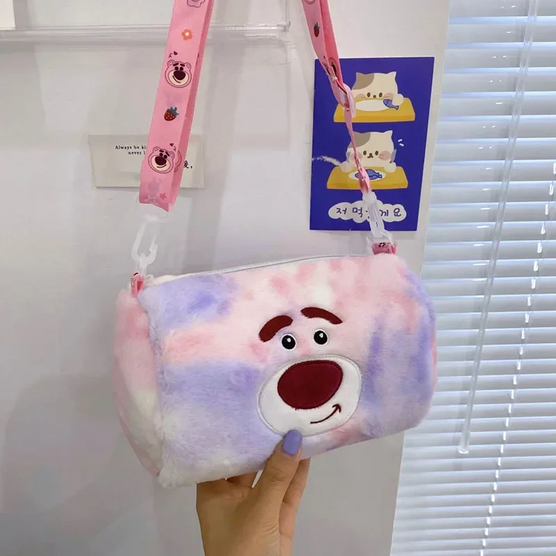 Sanrio Kuromi Cinnamoroll My Melody Strawberry Bear Messenger Bag Cute Bucket Wrap High Capacity Single Shoulder Girl Gifts