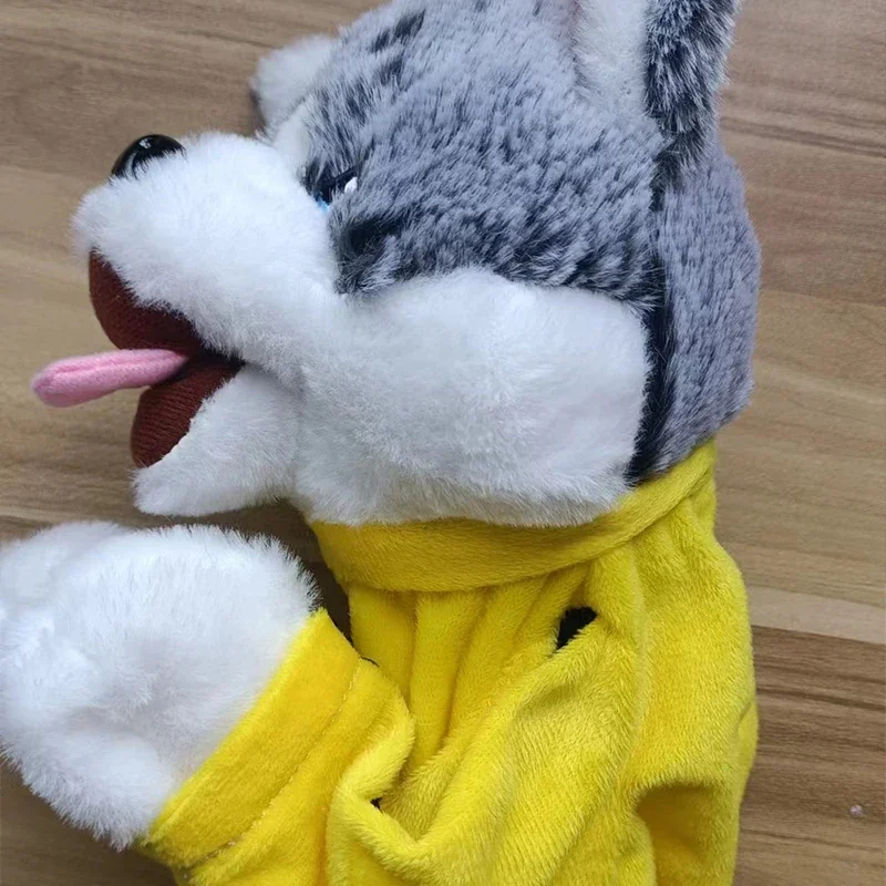 Husky Cartoon Stuffed Toy Plush Doll Interactive Puppet Fierce Boxing Dog Doll Sound Production Interactive Pet Accessories