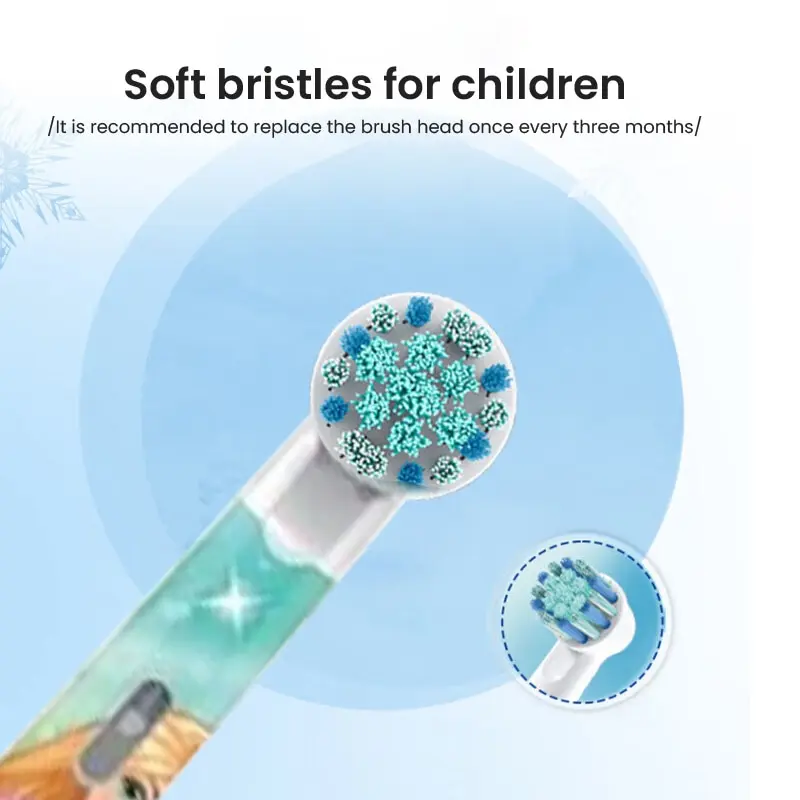 Oral B DB5510K Electric Toothbrush Children Rotary Teeth Brush Soft Bristles 2Min Timer Waterproof Battery Powered For 3-12 Ages