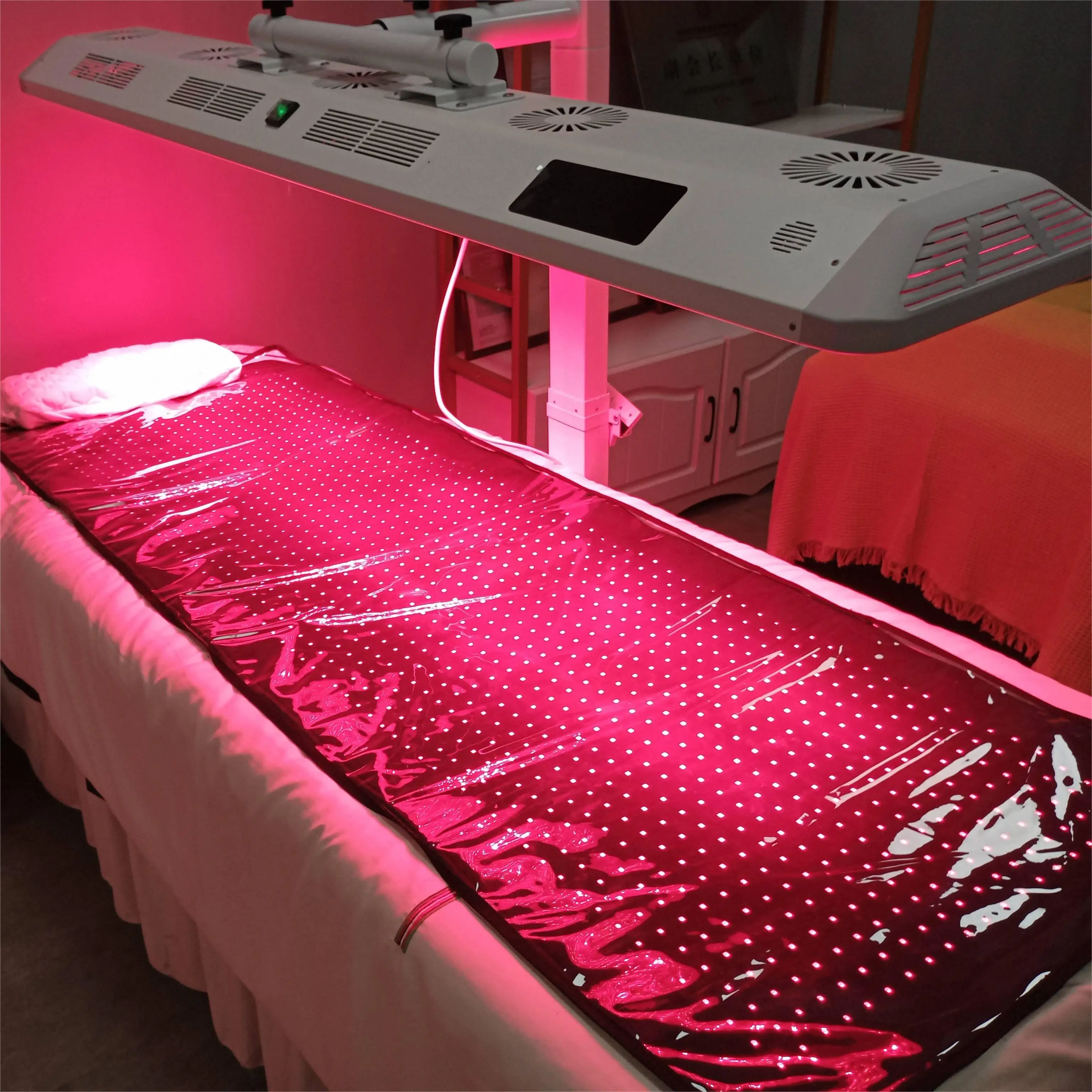 BIOMOL Lamps for Therapies  Red Light Therapy Panel with Blanket and Electric Stand for Full Body