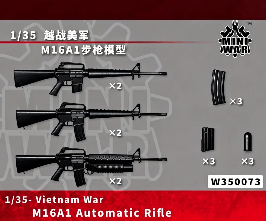 【MINIWAR】1/35 Resin Model Miniature Rifle Model Self Assembly and Coloring W350073