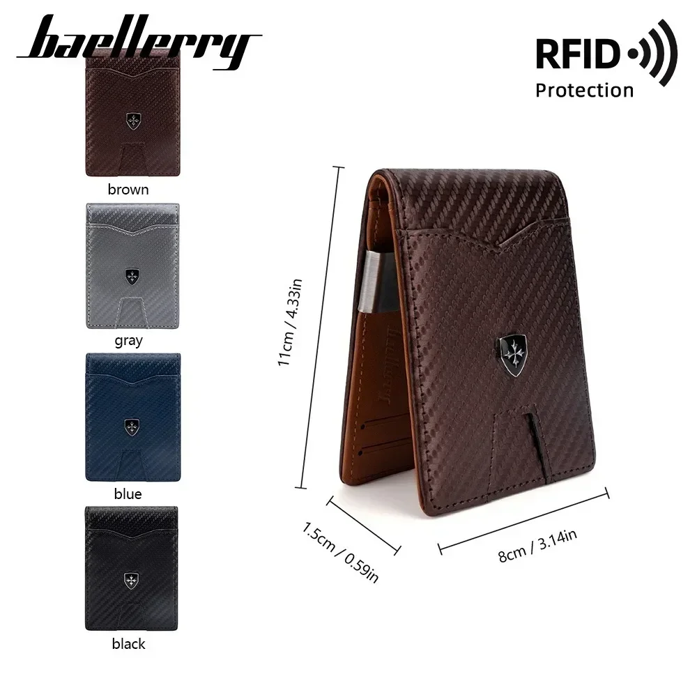 Rfid Carbon Fiber Luxury Men Wallets Money Bag Slim Thin Man Card Holder Wallet for Men Small Short Purse credit card holder