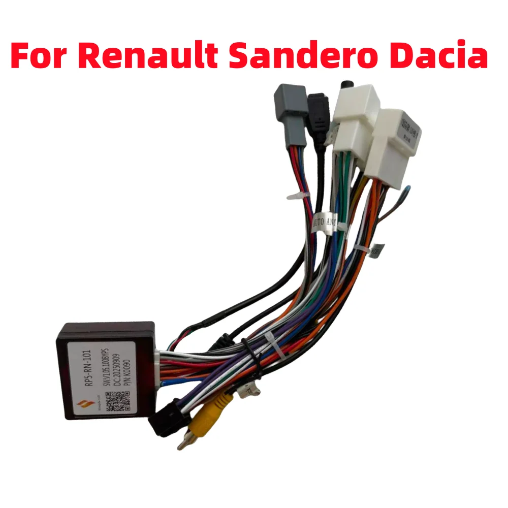RP5-RN-101 Canbus Box For Renault Captur Clio Sandero Logan Duster Kwid Kangoo Dokker Dacia witch Adaptor cable Wire harness