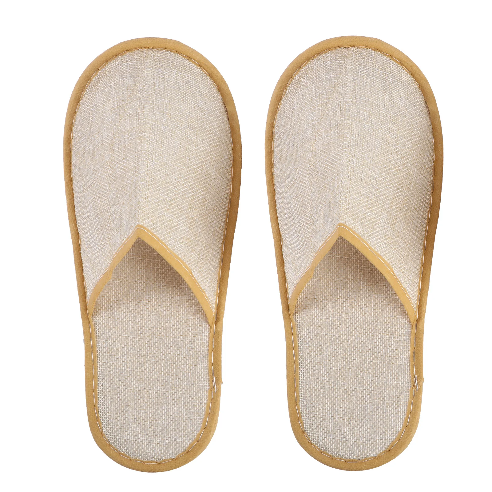 

10 Pairs Disposable Slippers Simple Hotel Shoes One Time Guest One-off Non-Slip