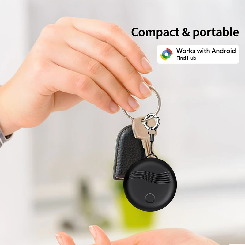 Smart GPS Tracker Works With Google Find My Device Tracker Pet Kids Luggage Key Tracking Global Accurate Positioning Bluetooth