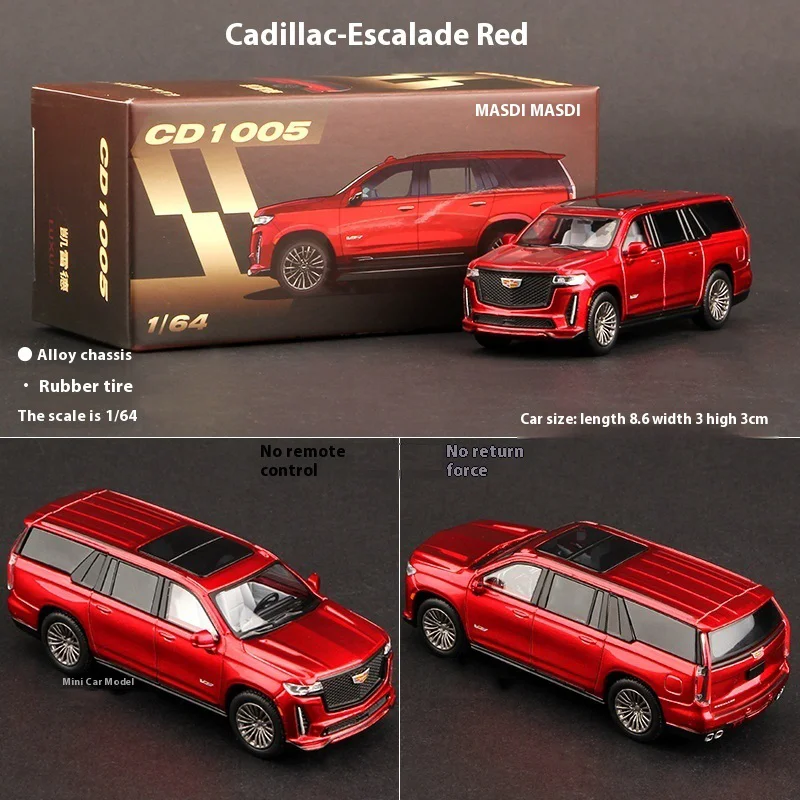 

Escalade Chevrolet Saboban 1:64 автомобиль из сплава, литой под давлением металл, смешанные цвета, другие металлические военные модели, набор для рукоделия, подарочная игрушка-головоломка