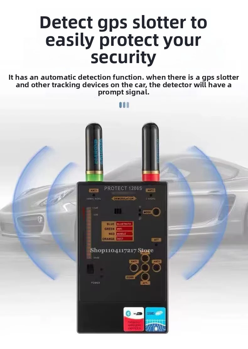 Anti Spy Camera Detector Anti-monitor Anti-sneak Shooting Surveillance Car gps Tracker Bug Scanner hacker tools gadgets Detector view 5